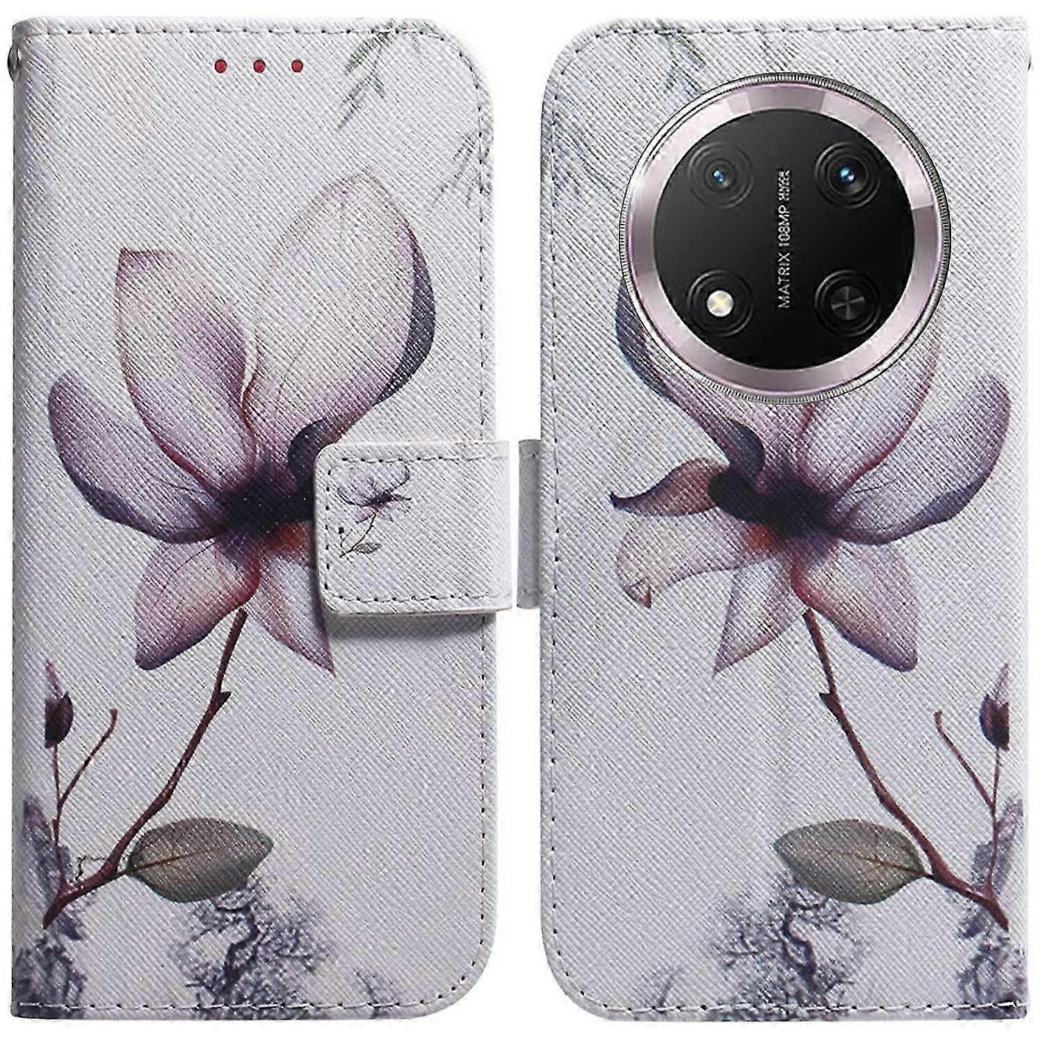 For Honor X9c 5g Wallet Case Pattern Print Leather Phone Cover