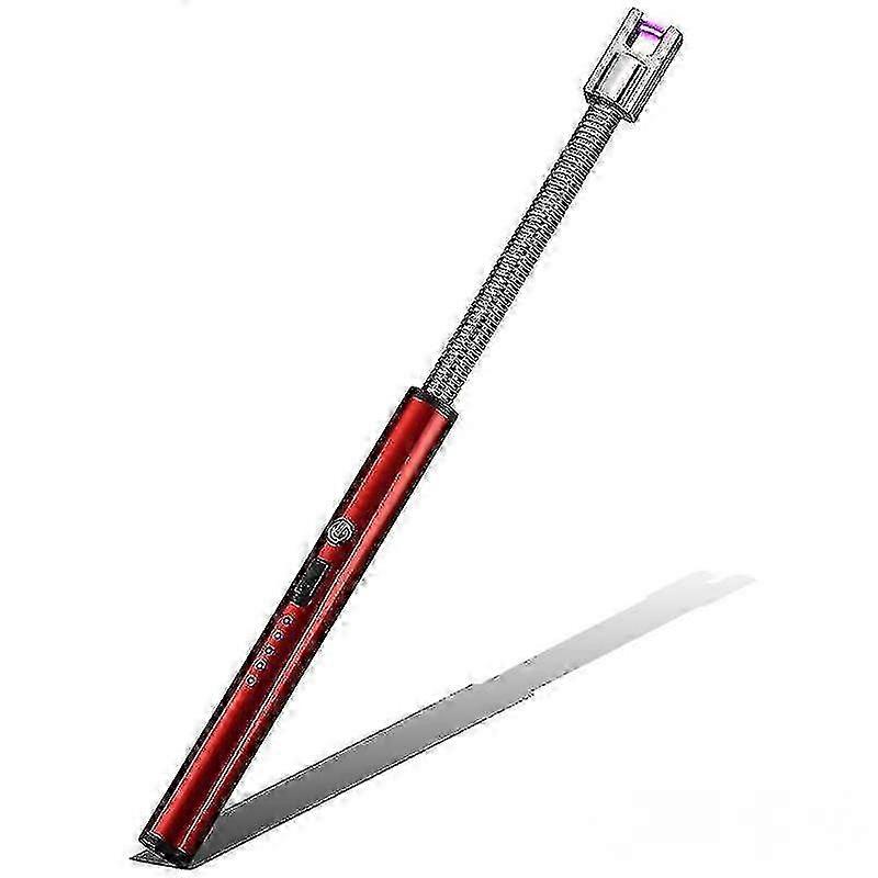 Rechargeable Electric Arc Lighter With LED Battery Display - Flexible Neck For Candles, Stoves, Camping, BBQ, And Fireworks
