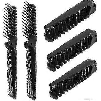 Opvouwbare haarborstel, 5 stuks draagbare reishaarborstel haarkam, plastic vouwen - Yvan