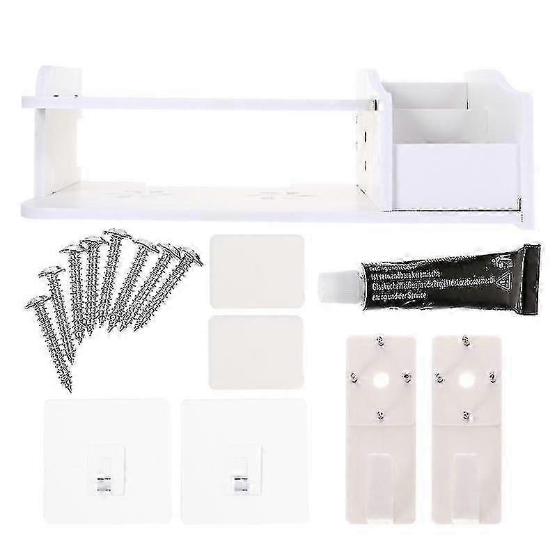 40X19x15cm Wall Shelves & Ledges Punch Free Router Container Household Storage Wall Shelf
