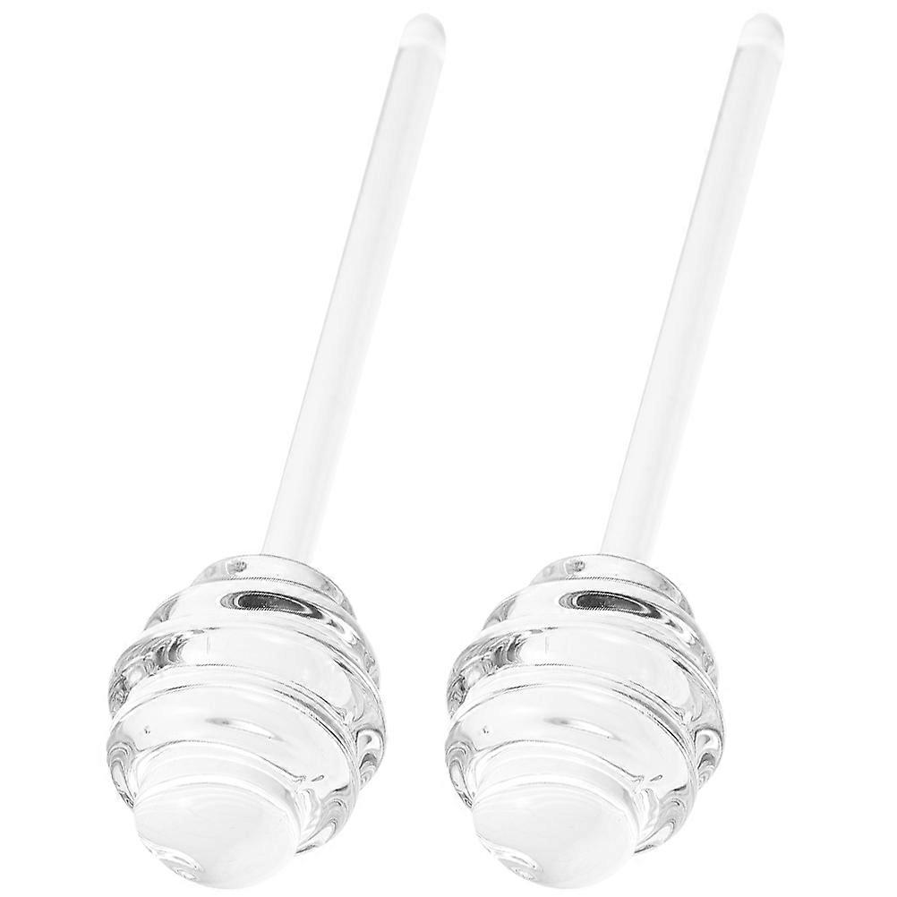 a refined and professional product description for your **2pcs Wear Resistant Glass Honey Dippers (Portable Honey Sticks)**:
### **2pcs Wear