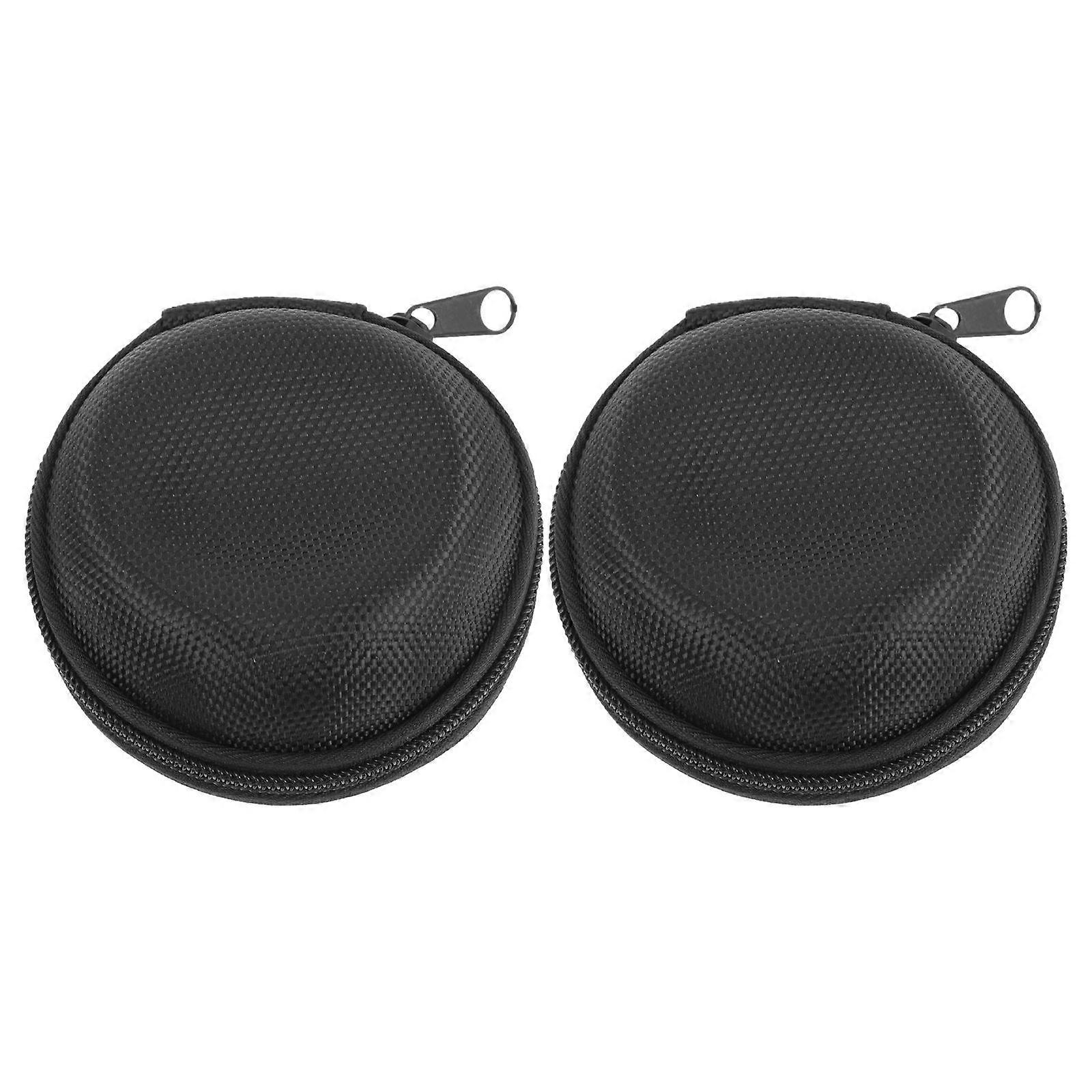 2pcs Durable Round Watch Case Portable Round Watch Storage Box for Travel