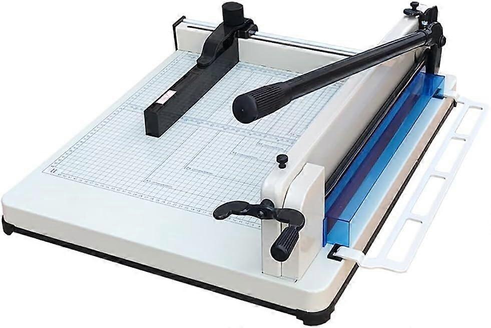 Stackable Paper Cutter, 40mm Cutting Thickness, Transparent Grid with Protective Cover