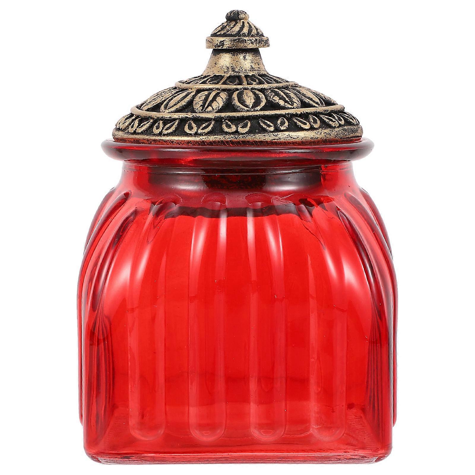 1pc Multipurpose Glass Storage Jar Sealed Container for Home Tea Holder