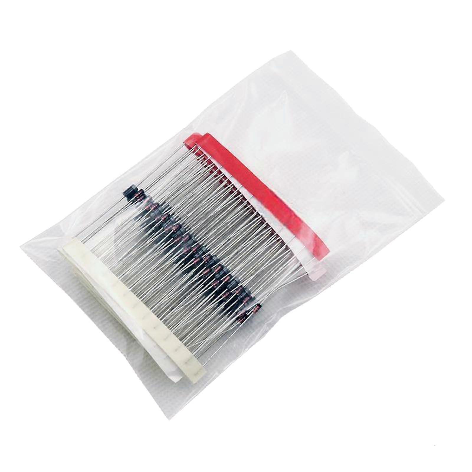 Various Sizes 1N4148 1N4007 FR107 FR207 1N5408 1N5819 1N5399 1N5822 Straight Pin Diodes for Electronics Projects