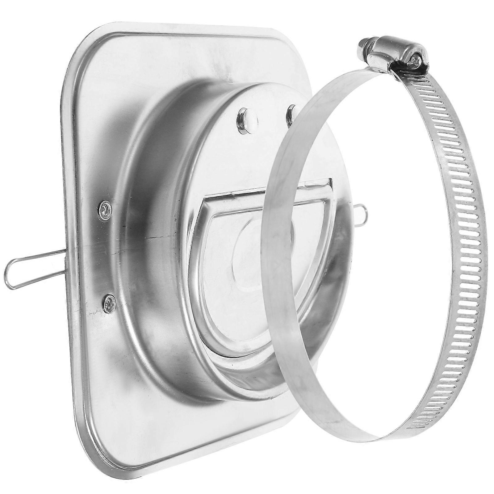 Inline Check Valve Sump Pump Valve Check For Dining Room Automatic Closure High Temperature Fuse Device Silver 1Set