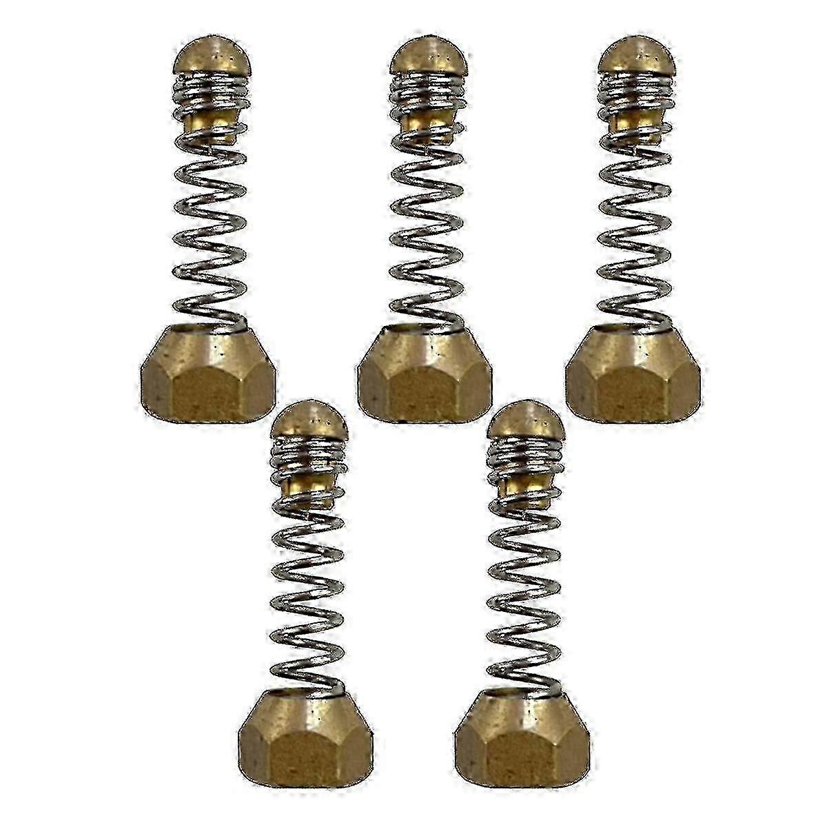 5pcs 1/8" Internal Thread Pressure Washer Nozzles, Sewer Drain Pipe Spring Ejectors hwy