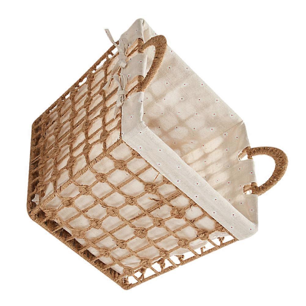 Clothes Holder Storage Basket Simple Design Home Hotel 33x31x26cm 1Pcs