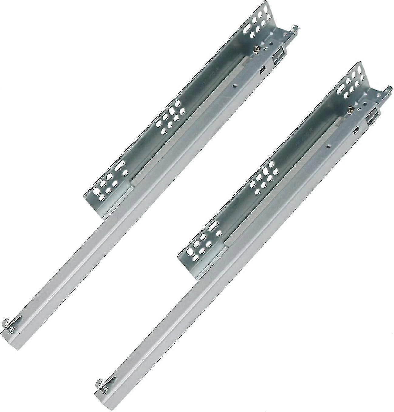 Drawer Slide,Under-Mount Concealed Self Soft Close UnderConcealed Cabinet Furniture Drawer Runners (14 Inch)-E-ss
