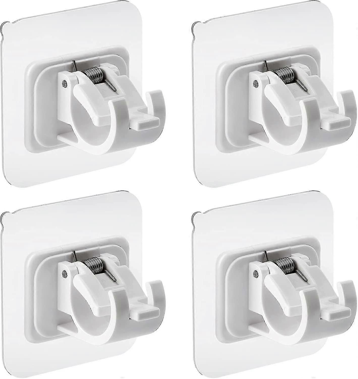 ドリル粘着カーテンロッドブラケットなし、ホームバスルームキッチンホテル