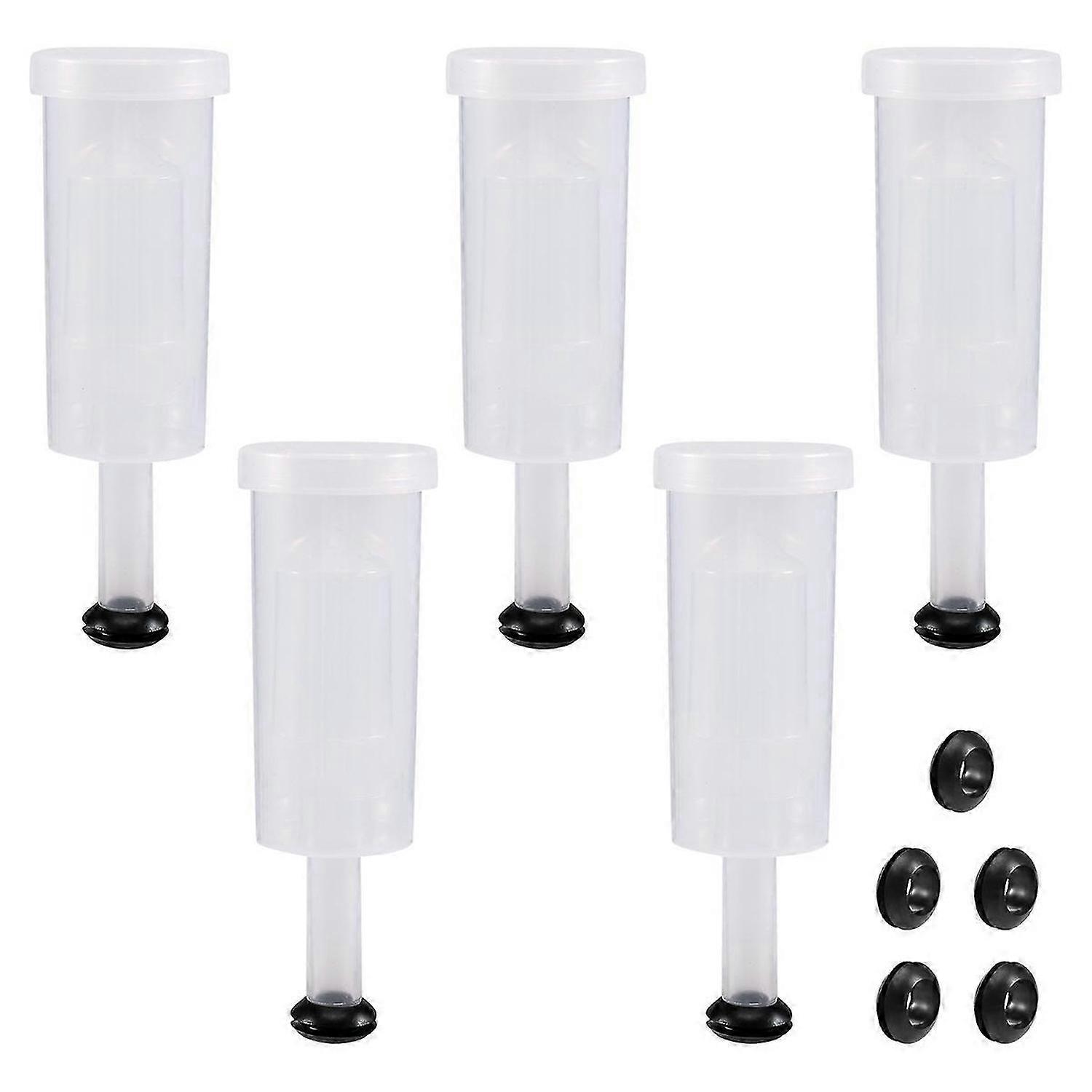 Fermentation Lids Kit,Airlock for Fermentation Air Locks with Black Grommets Airlock Bubble for Beer