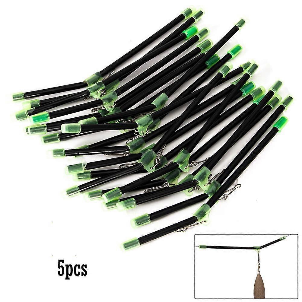 5Pcs Fishing Balance Connector Anti-Tangle Feeder Luminous Booms With Snaps UK