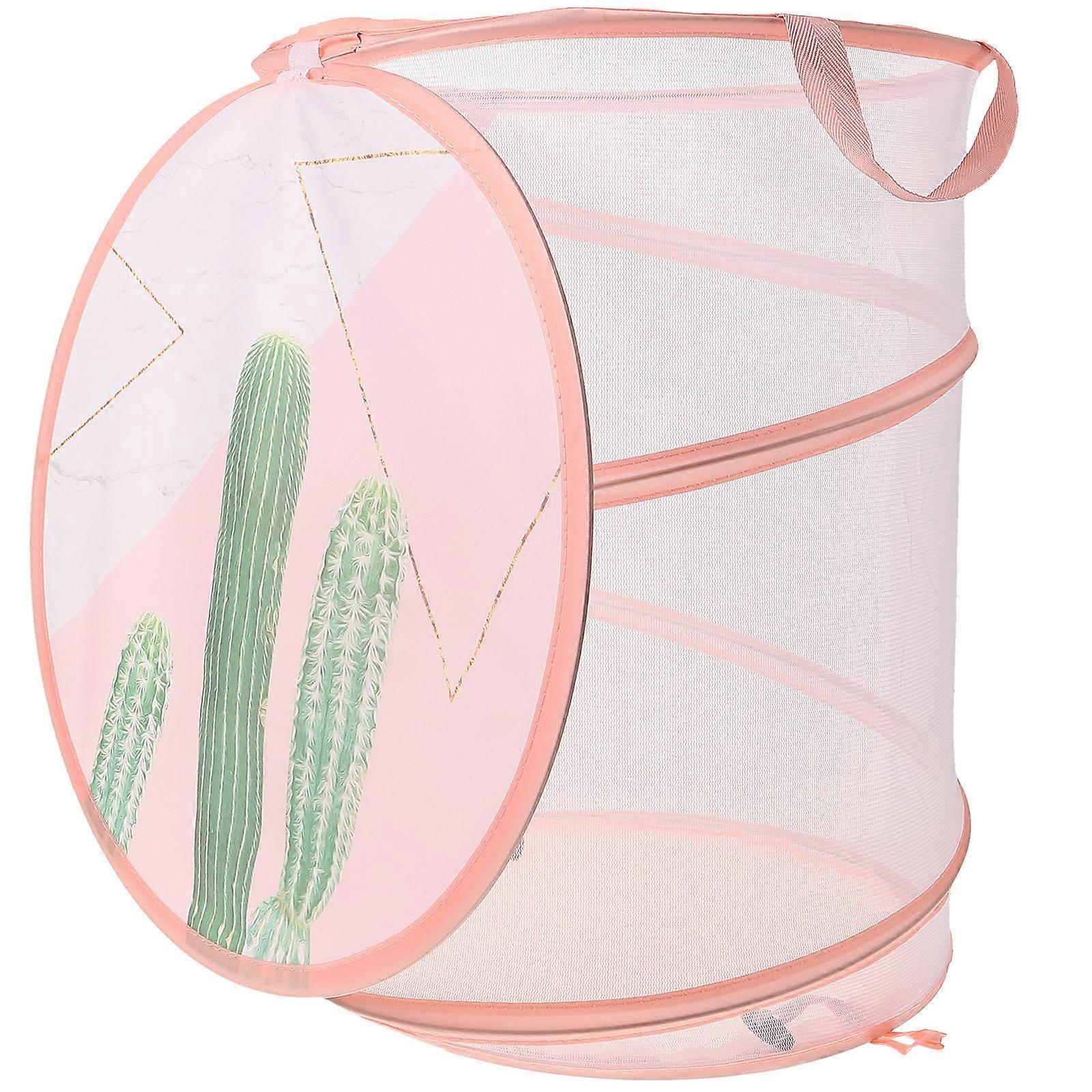 Portable Storage Basket Rectangular Laundry Hamper Home Use Polyester Folding 17.7X13.8X13.8in 1Pack