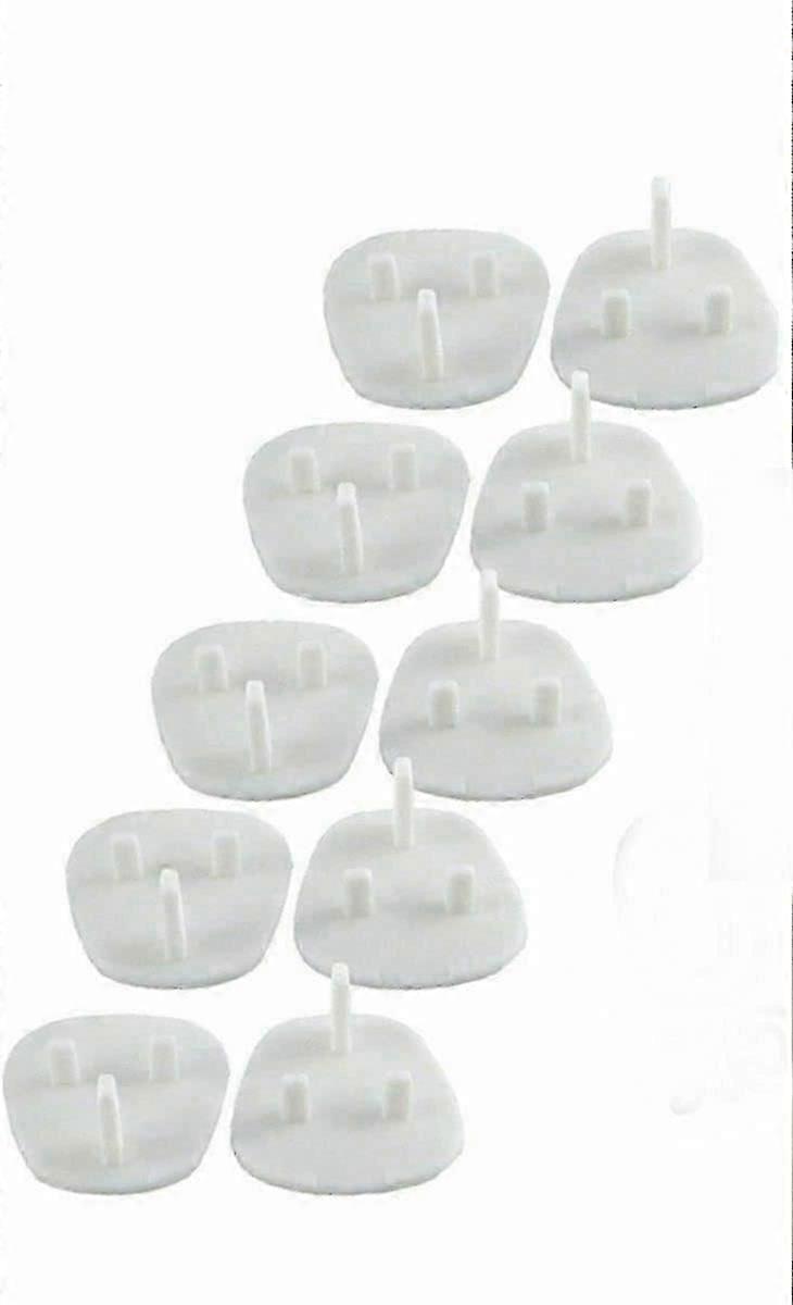 10pcs מכסה שקע תקע כיסויי תקע לשקעים לבטיחות ילדים בבית ובבית הספר לבן
