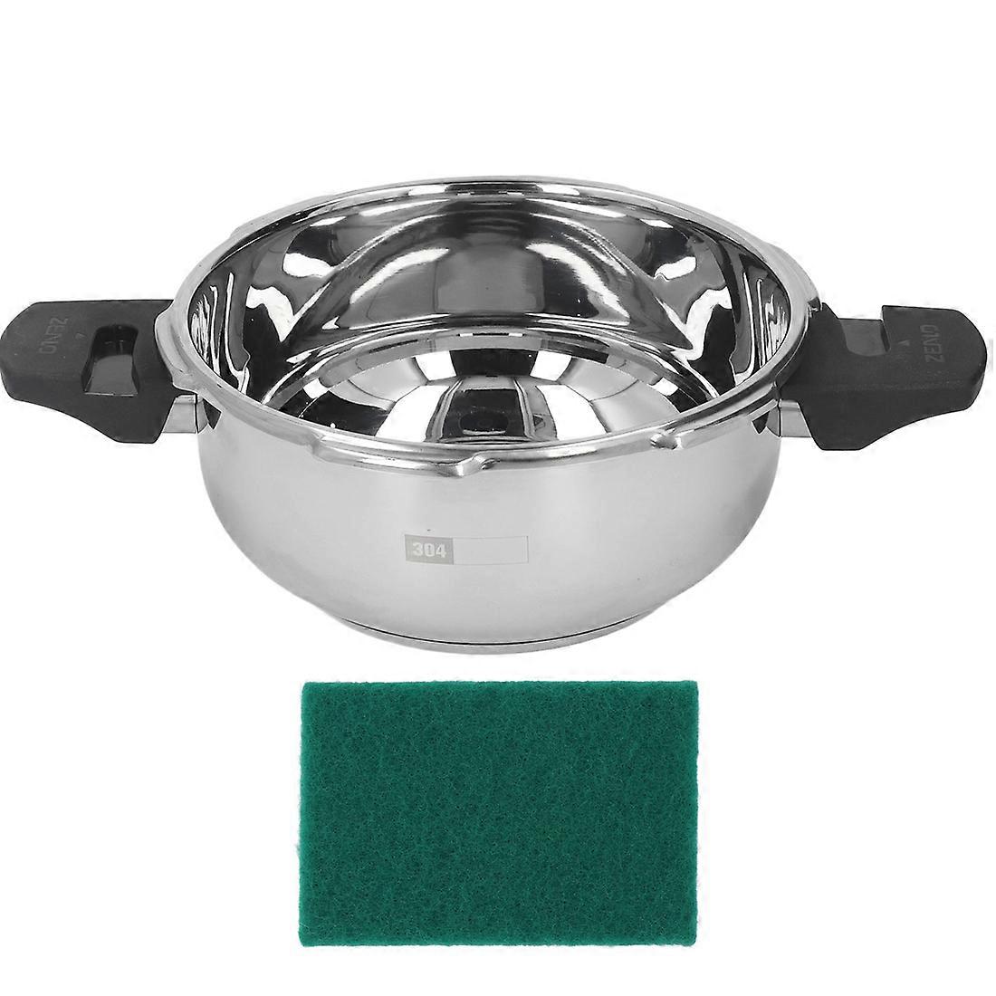 Stainless Steel Mini Pressure Cooker - 1.8L, safe and versatile for gas stove and induction hob