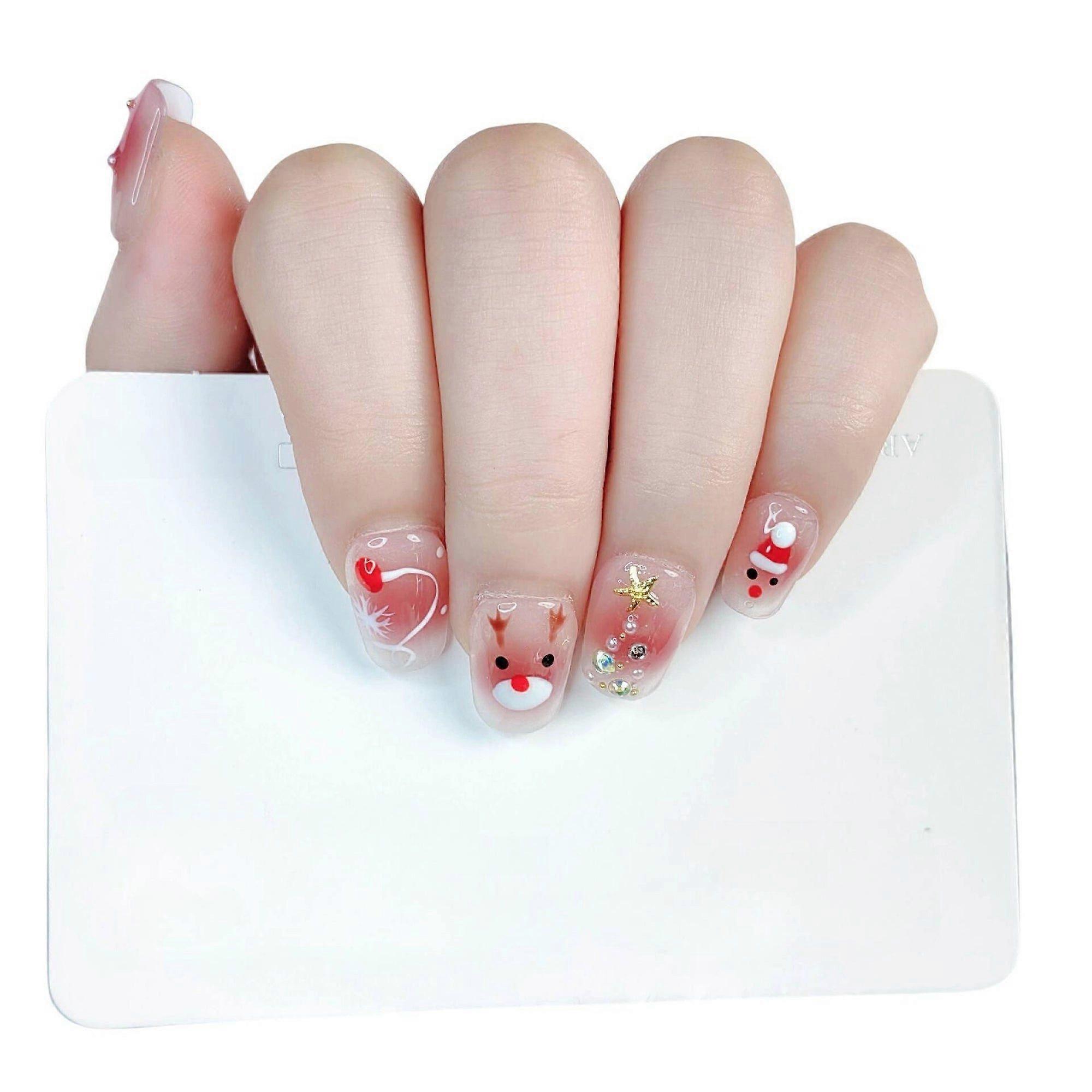 Handgemachte Kleidung Nagelplatten Weihnachten tragbare Nagelkleberplatten
