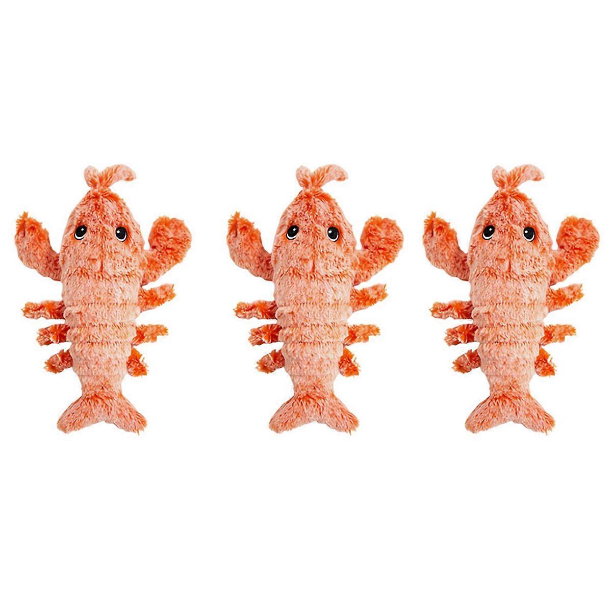 Floppy Lobster Dog Toys Plush Jumping Lobster Interactive Toy Motion Activated Moving Pet Toy, Plush