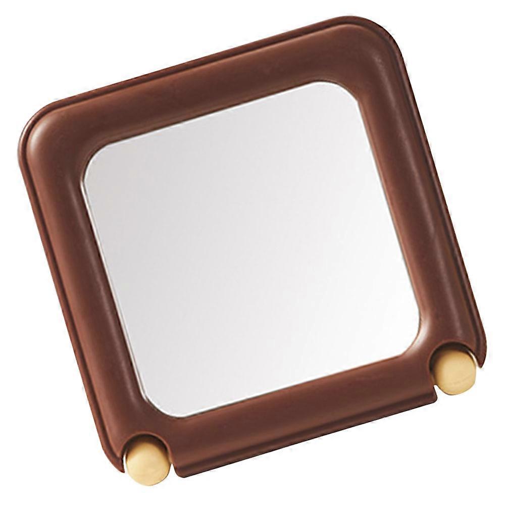 Folding Mirror Desktop Stand Mirror For Women Trendy Design 12.60X12.50X8.20CM 1Pcs