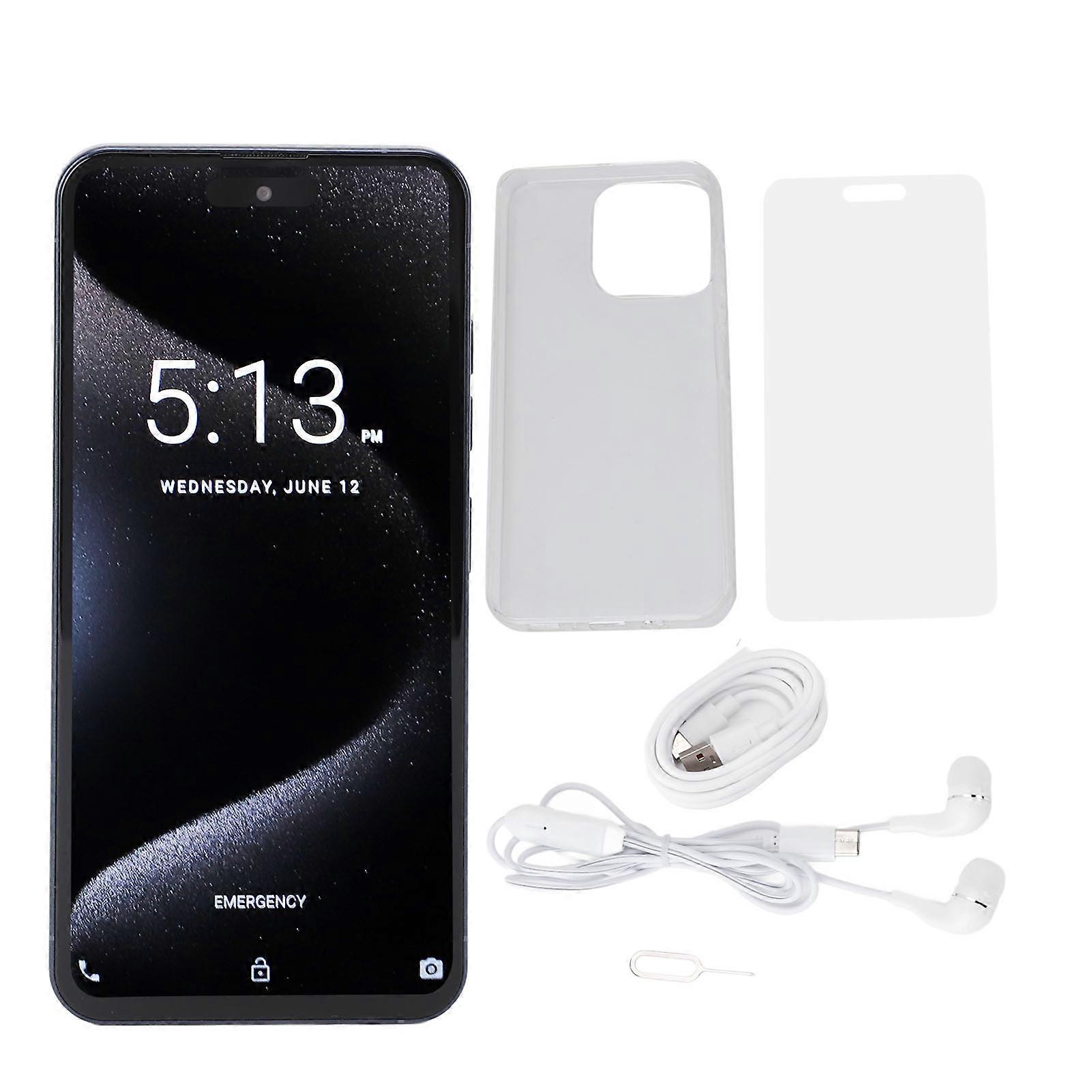 Unlocked 6.6" Dual SIM 4G Smartphone, 6GB+64GB, Deca Core, Android 14, Blue