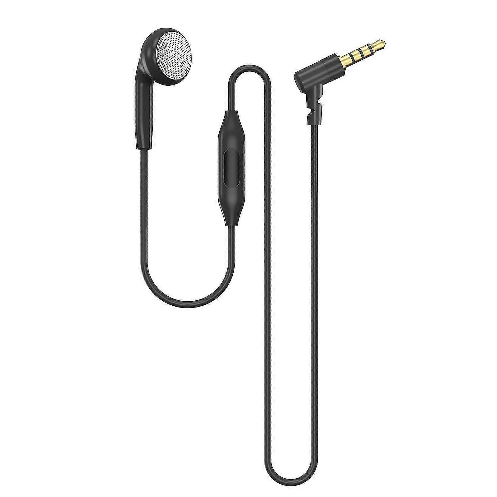 Single Side Earbud Headsets With Microphone 3.5mm USB C Connectors Cord Sound Devices Noise Isolating In ear Headphone