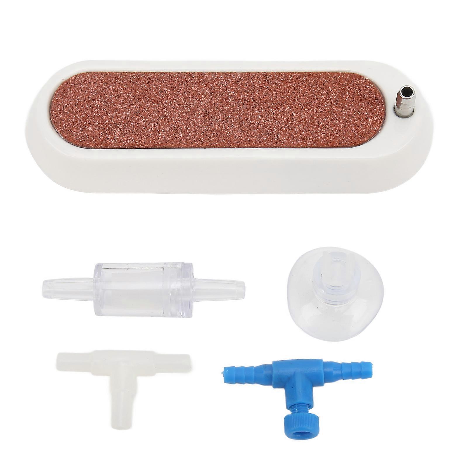 Fish Tank Air Refiner Aquarium Air Stone Disc Bubble Diffuser with Air Pump AccessoriesS White