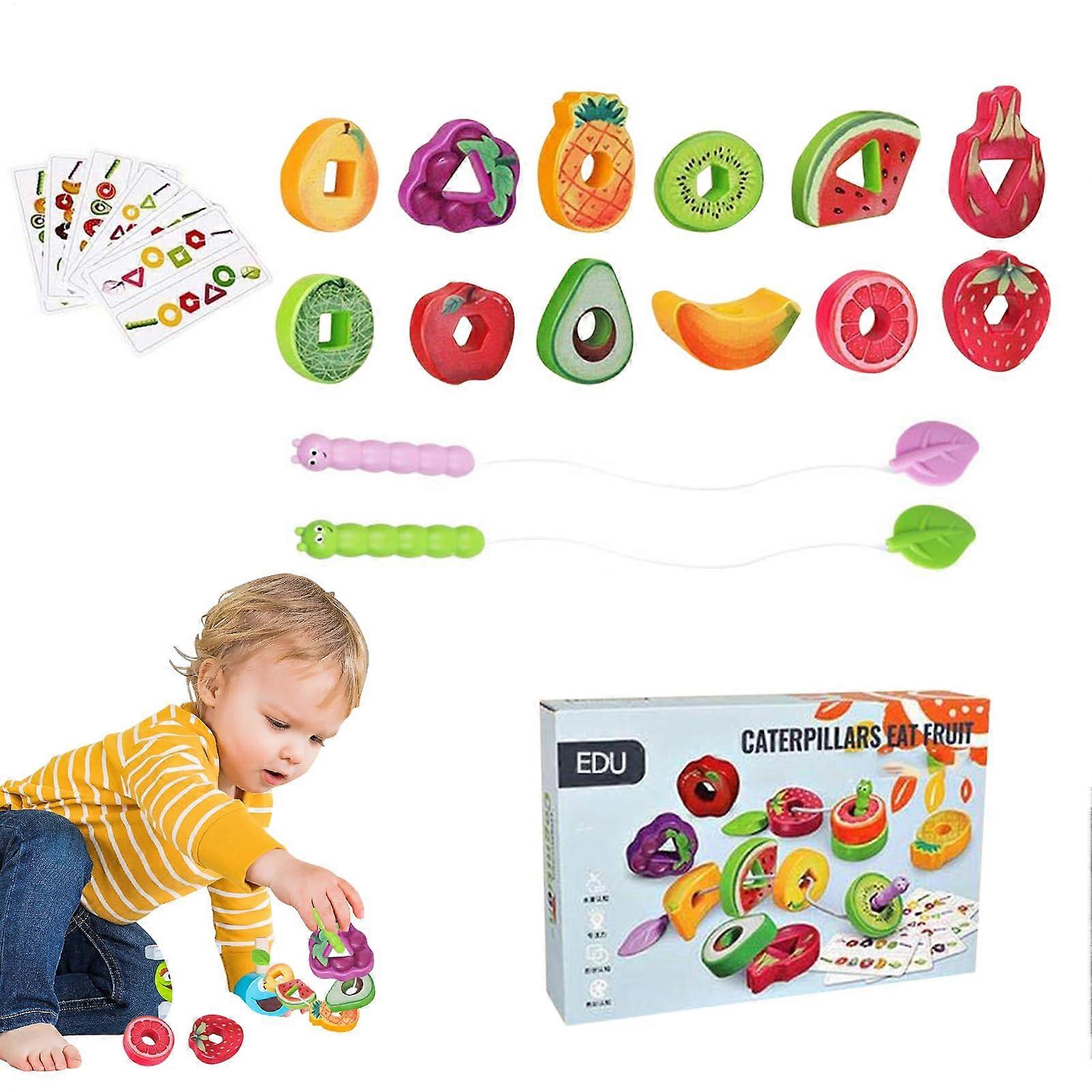 Generic Evil Beads Colorful Dressing Learning Game, Preschool Learning Tool, Bead Set for Toddlers