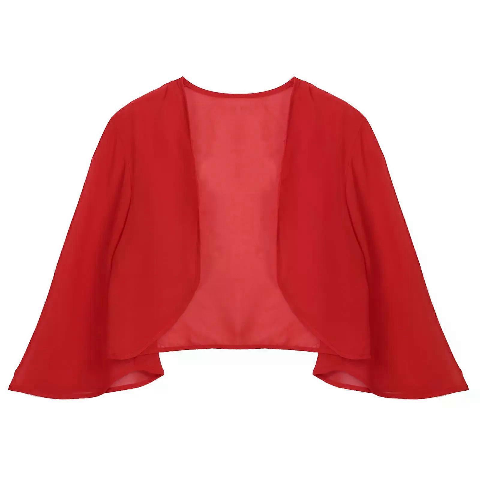 نساء 3/4 كم شيفون كارديجان بوليرو شالات ملابس خارجية زفاف حفل زفاف فستان يلتف شاطئ عطلة يغطي يو بي سي لينة كيب