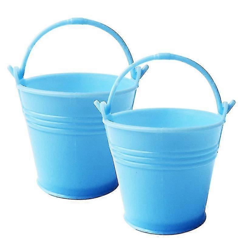 2pcs Multi-use Anti-slip Handle Candy Storage Bucket Plastic Creative Snack Storage Container
