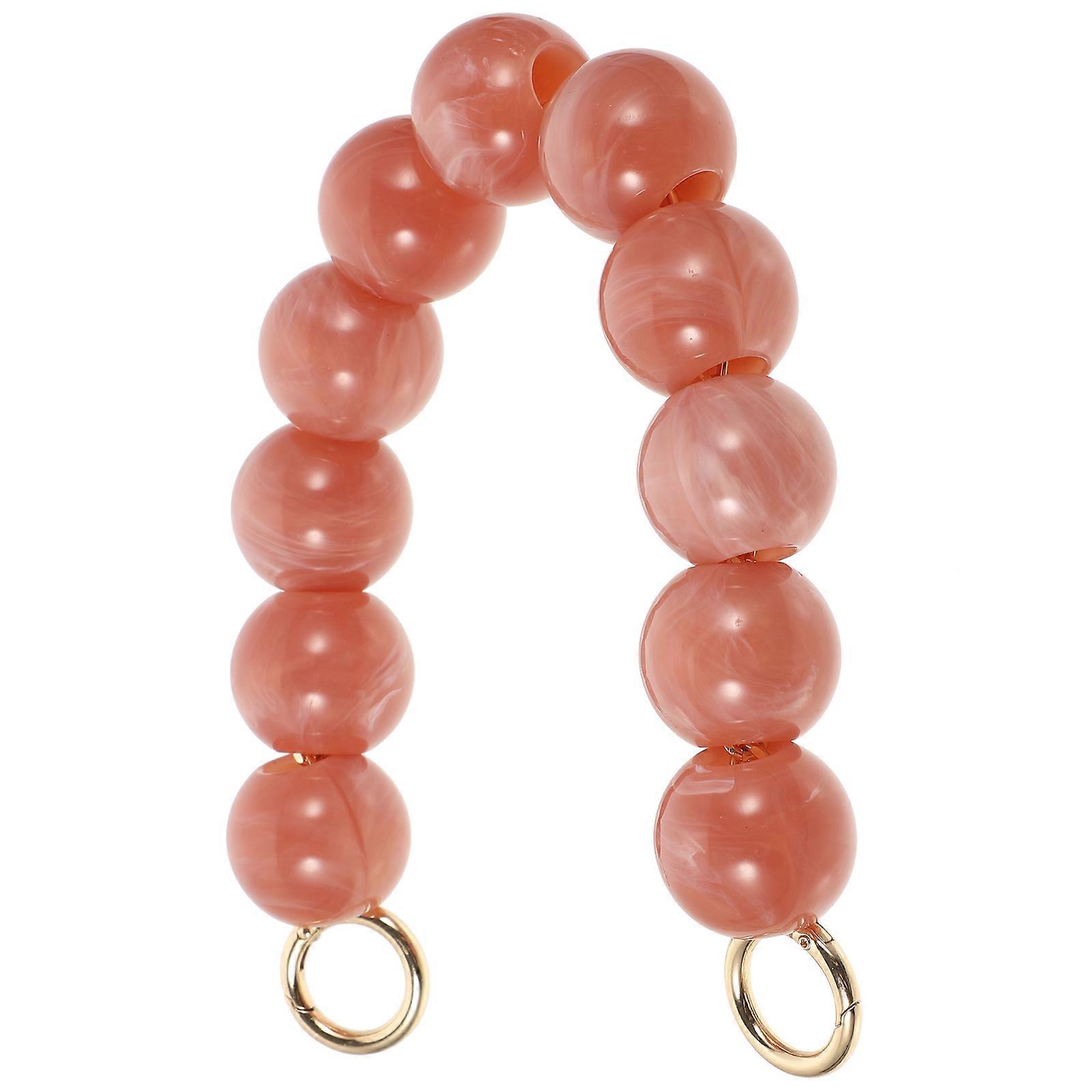 Beaded Handbag Chain Durable Craftsmanship Resin Bead Bag Chain Removable Handbag Chain Replacement Purse Strap 1 Piece
