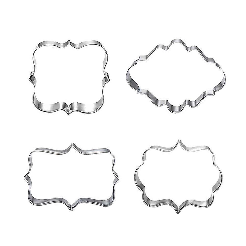 Non-Stick Cookie Mold Dessert Molds Various Shapes 4Pcs