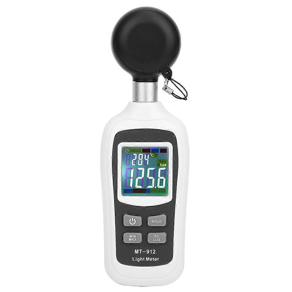 Portable 0-20000 Lx High Accuracy Digital Light Meter Photometer Illuminometer Luxmeter Temperature Measurer