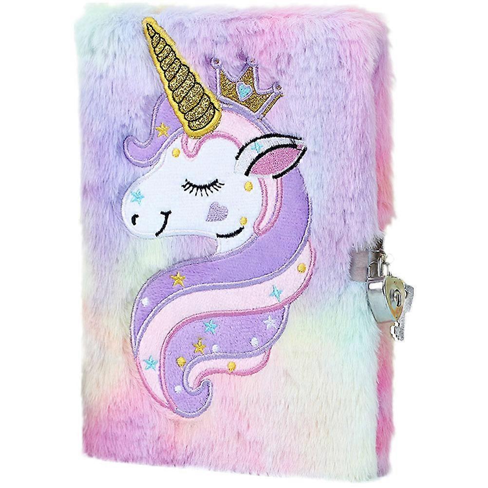 Girls Notebooks Unicorn Pattern Notepad Rectangular Shape For Writing Diaries Home Use 1Pack