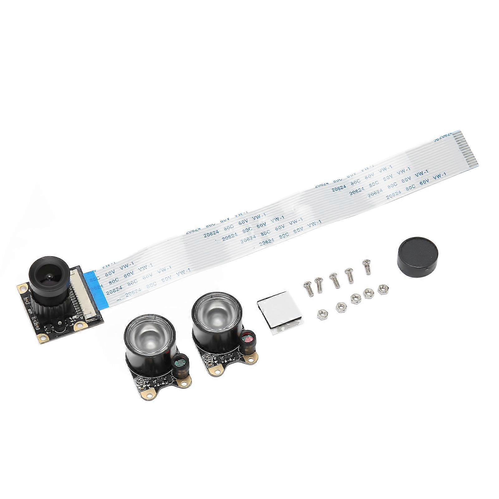 For RasPi Camera Module 5MP 1080P Infrared Night Viewing Manual Focusing OV5647 Sensor for Repair Replacement