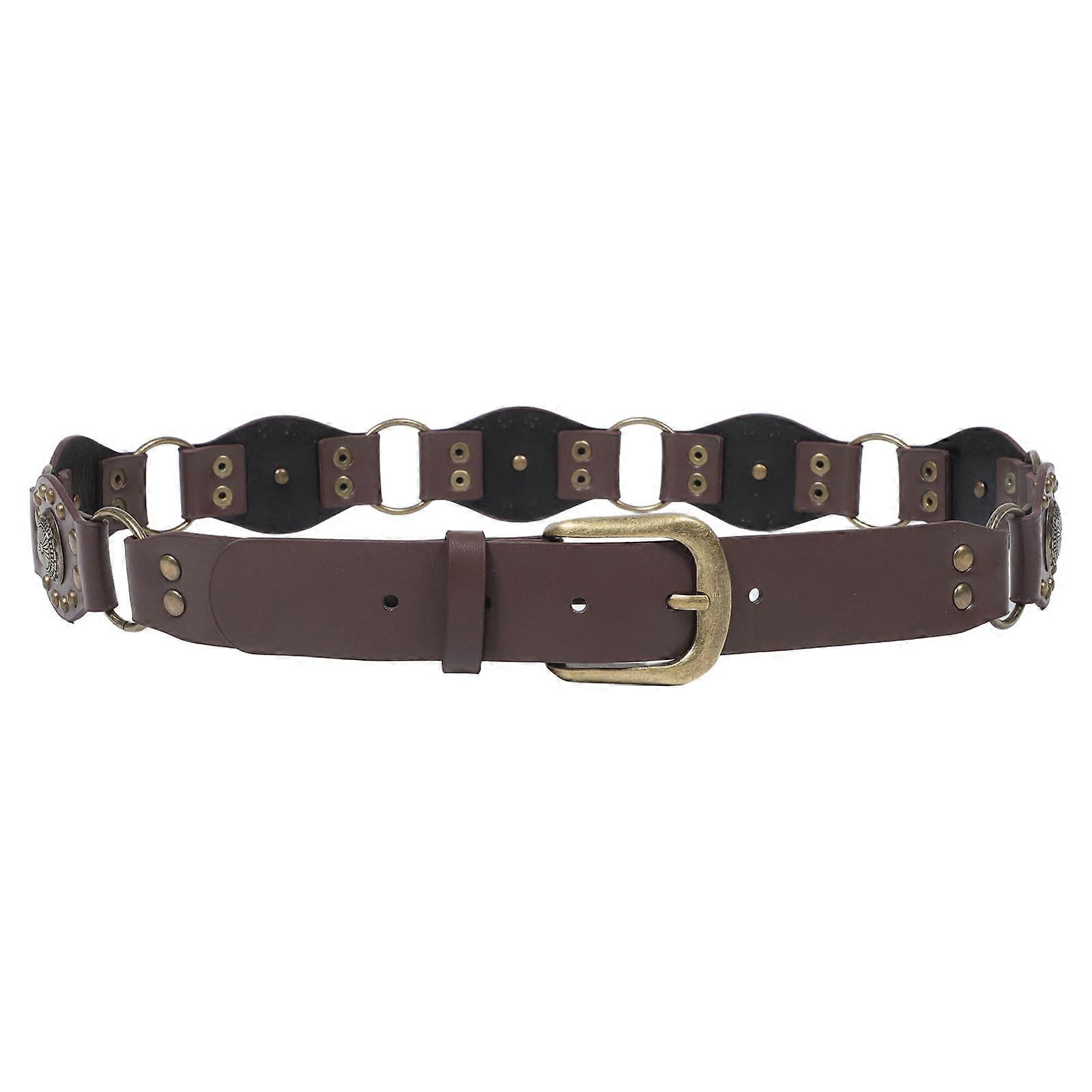 Ladies Retro Western Cowgirl Belt Durable Fashion Accessory Vintage Patchwork Design Comfortable Fit for Casual & Party Wear