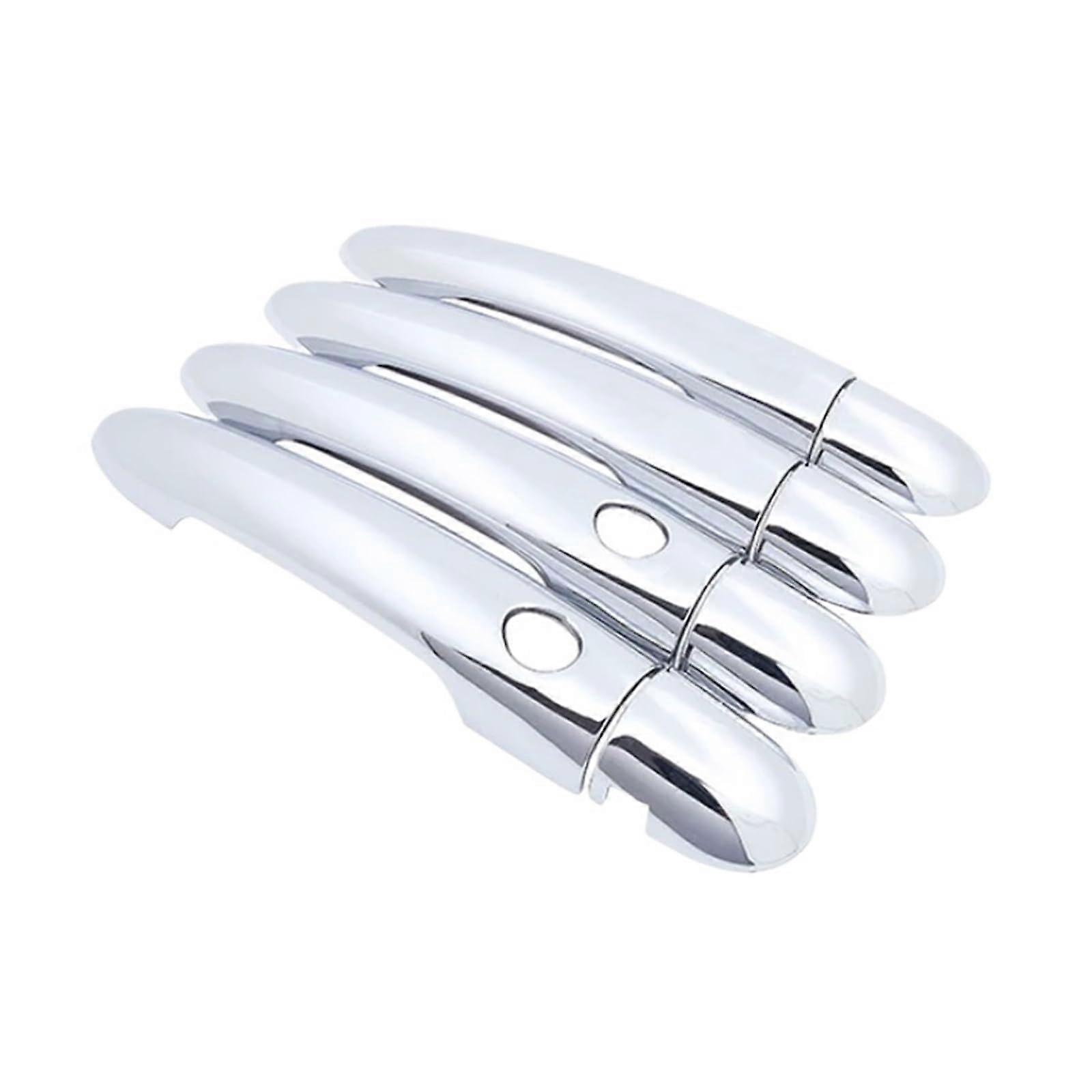 Auto Door Handles for Megane II MK2 2003-2008, ABS Rust-Free Cover, No Button, Compatible with Renault Models