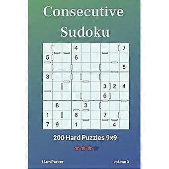 Peräkkäiset Sudoku-200 vaikeat palapelit 9x9 Vol. 3