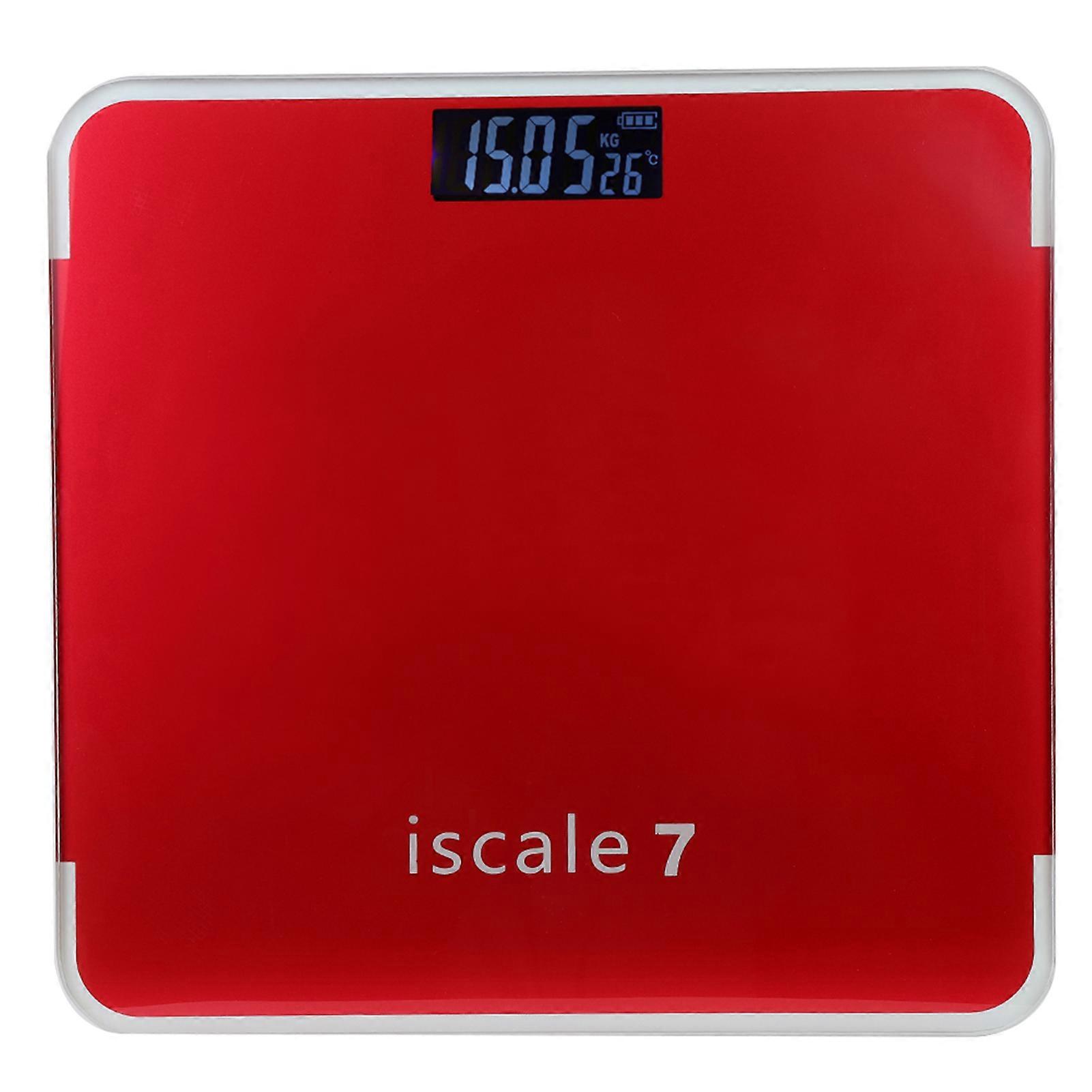 Household Smart Electronic LED Digital Body Fat Scale Accurate Measure Weight Red