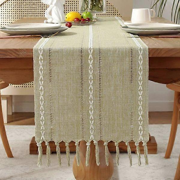 Jute table runner, 33x240cm, bohemian chic table runner, beige
