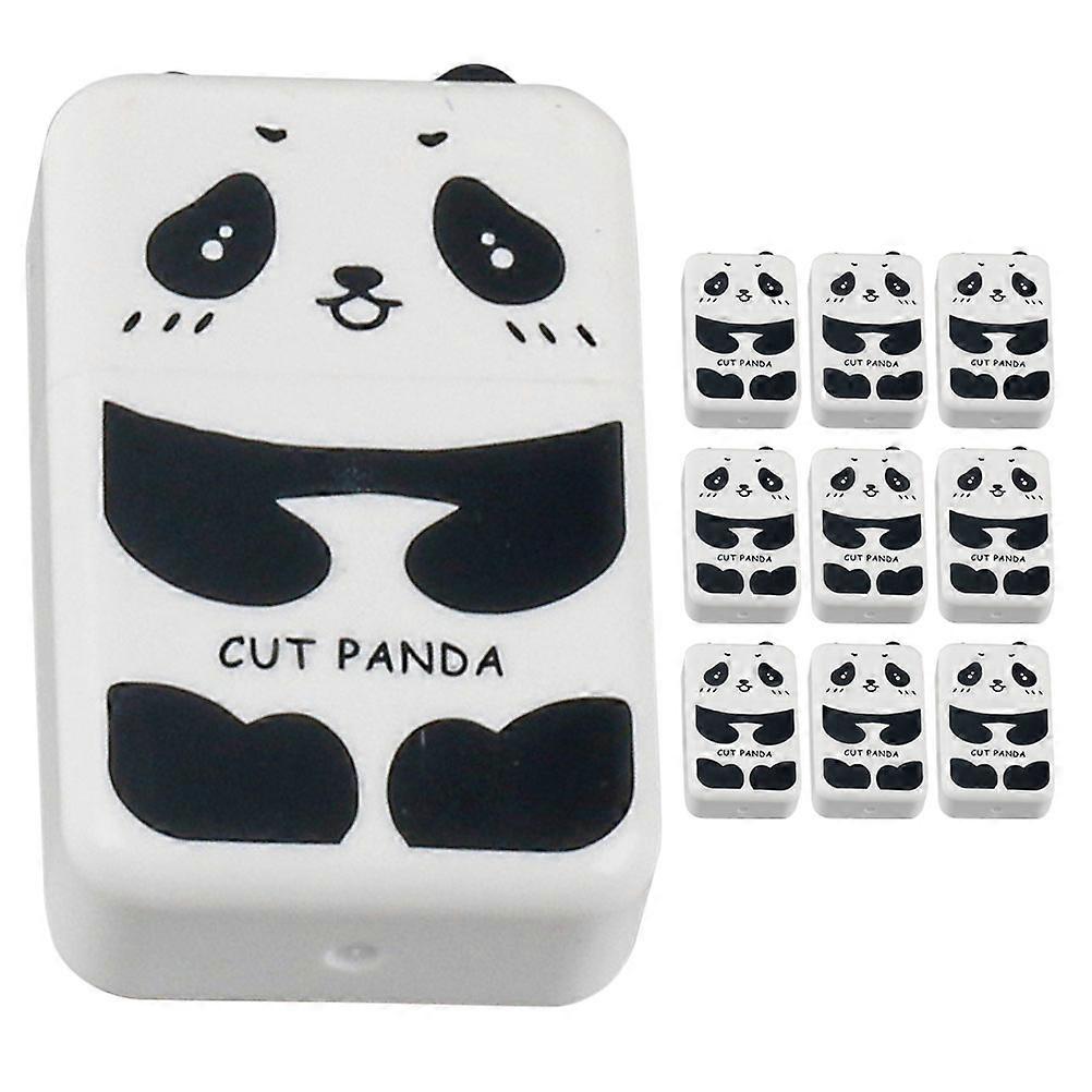 Drawing Erasers Creative Cute Eraser Panda Shape Non-Damaging to Rubber 10Pcs
