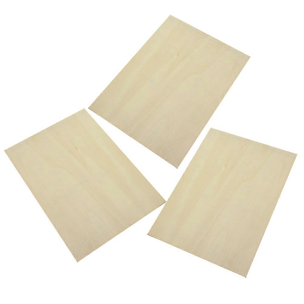 Basswood Drawing Board for Art Painting and Sketching Beige Smooth Surface Portable 3 Pcs A4 Size