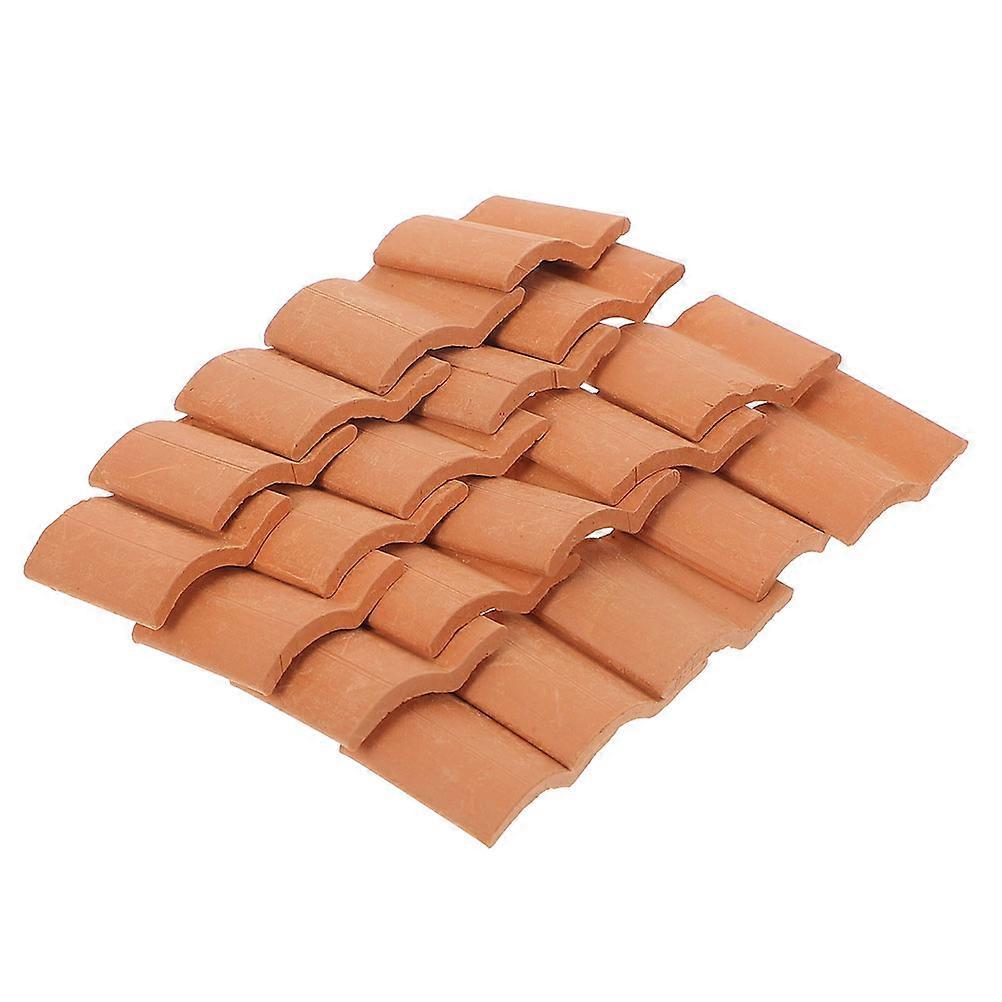 Miniature Brick Models Diy Creative Building Decorative Use Rectangular Micro Landscape 2X1.7CM Pottery Clay 120Pcs