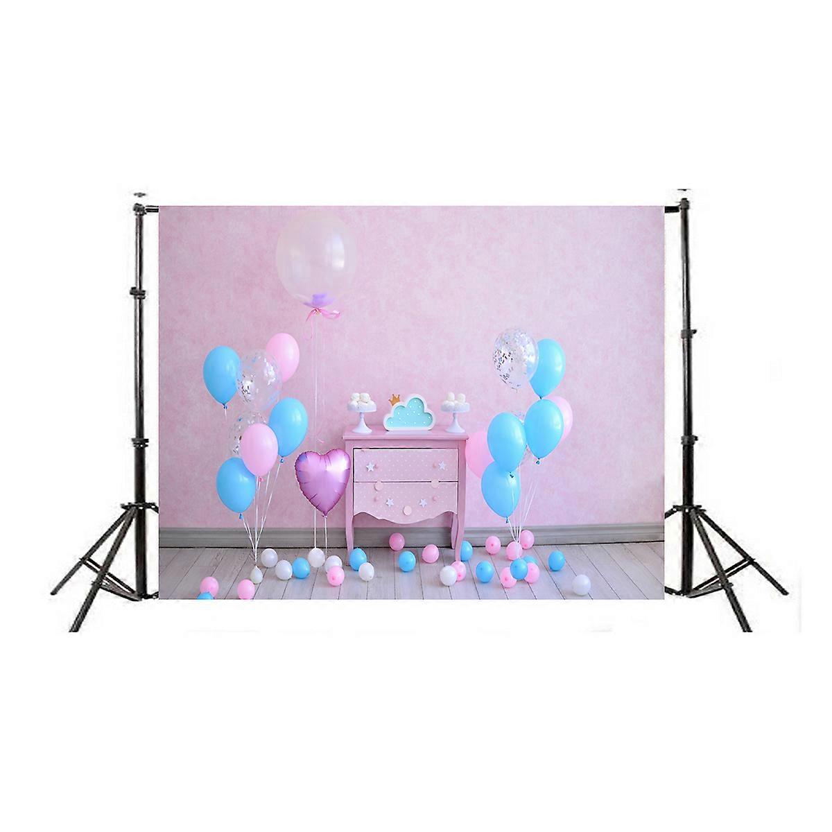 Professional Photography Backdrop Balloons Background Cloth Wall Props 5x3ft Carnival 1Pack