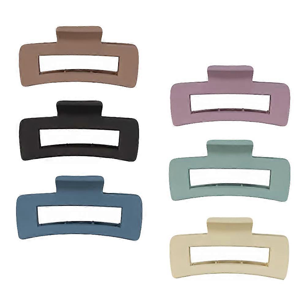 Resin Hair Clamp Styling Clips For Women Daily Wearing Comfortable Wear 6Pcs Set