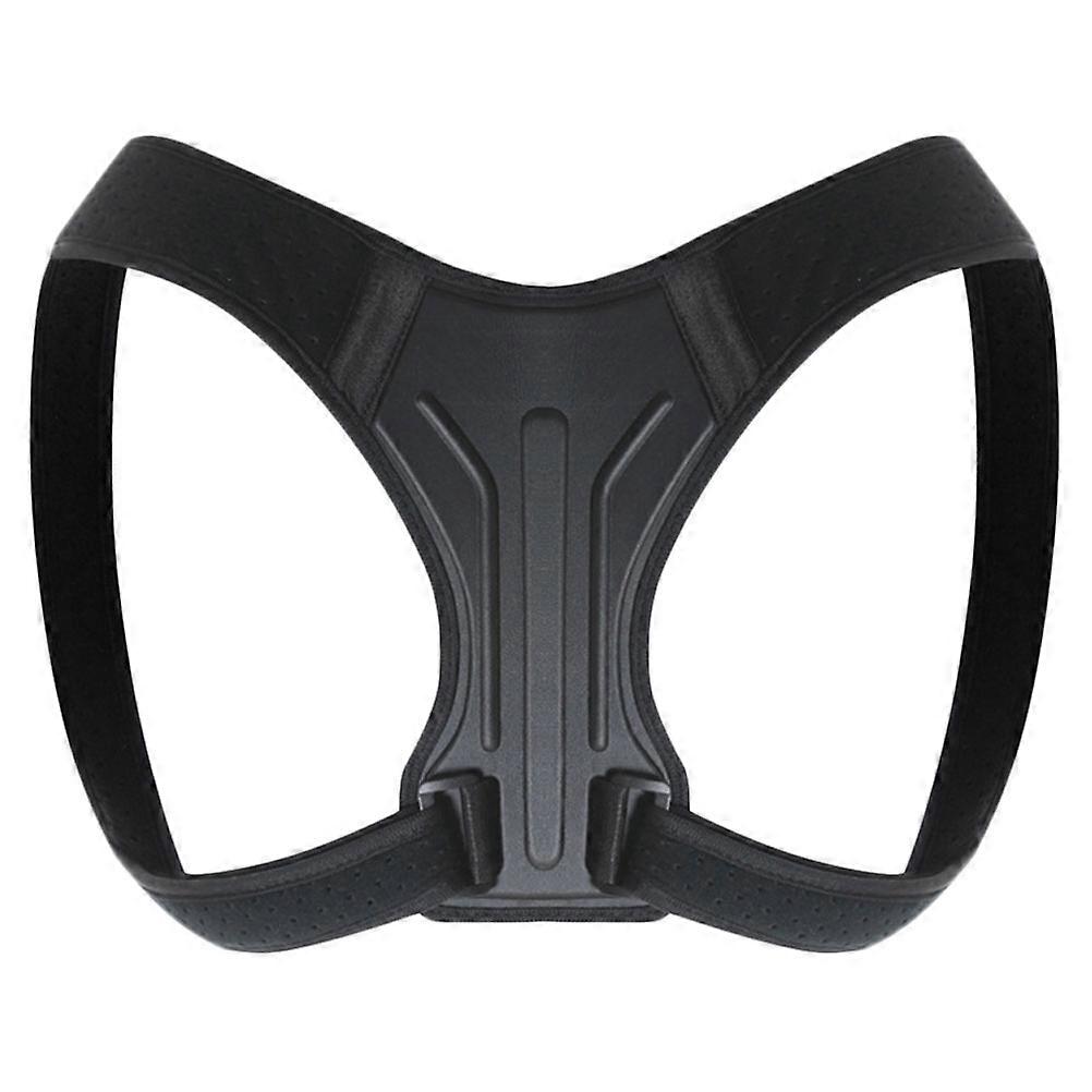 Shoulder Harness Posture Corrector Adjustable Back Support For Working Black L 1Pack