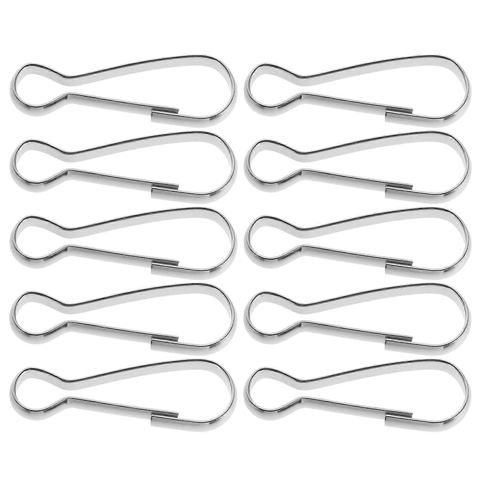 Flag Snap Clips Flagpole Holder Flag Display Tour Guides Fine Workmanship Durable 10Pcs