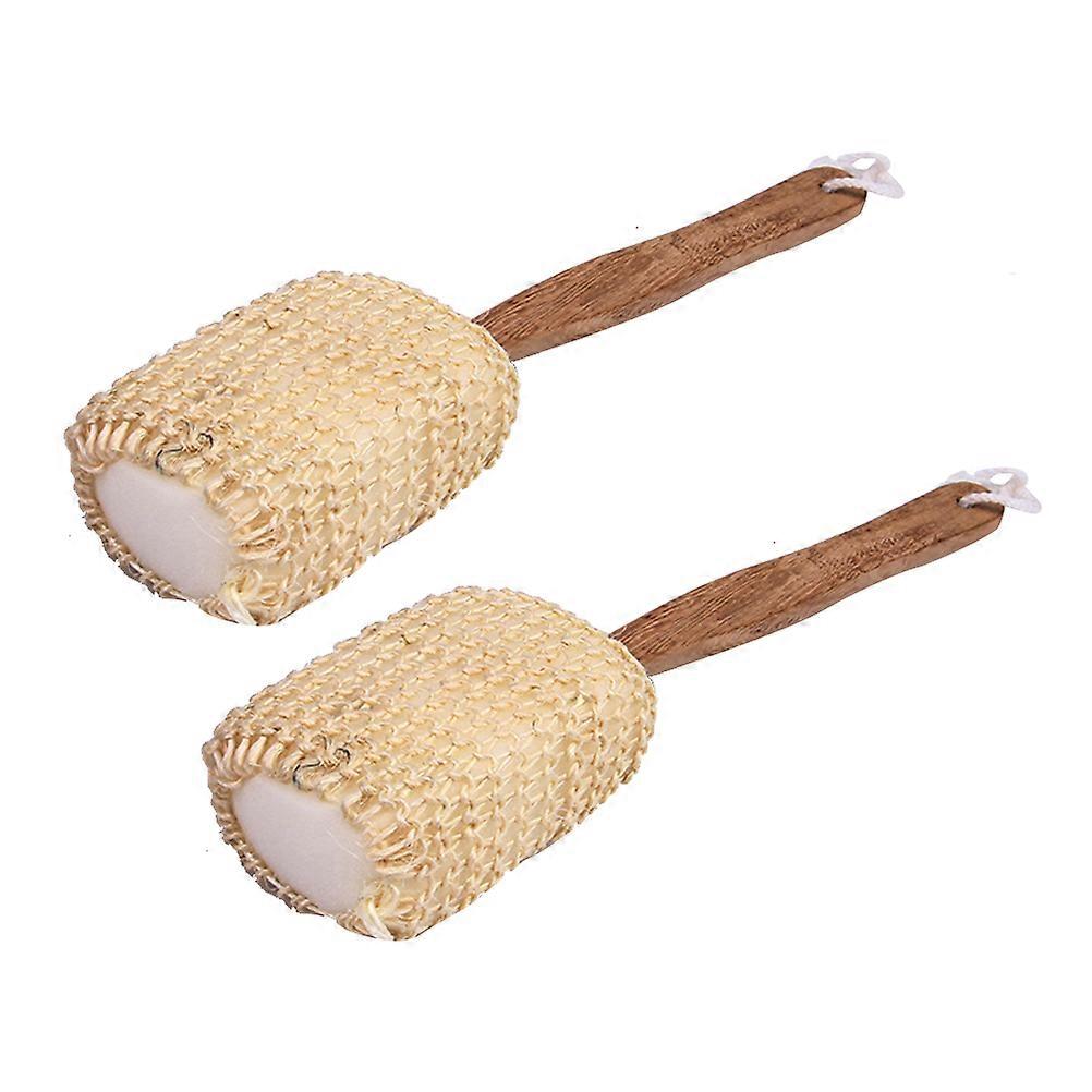 2 Pcs Bath Sponges Scrubber Exfoliating Lotion Applicator for Men and Women 37x9cm