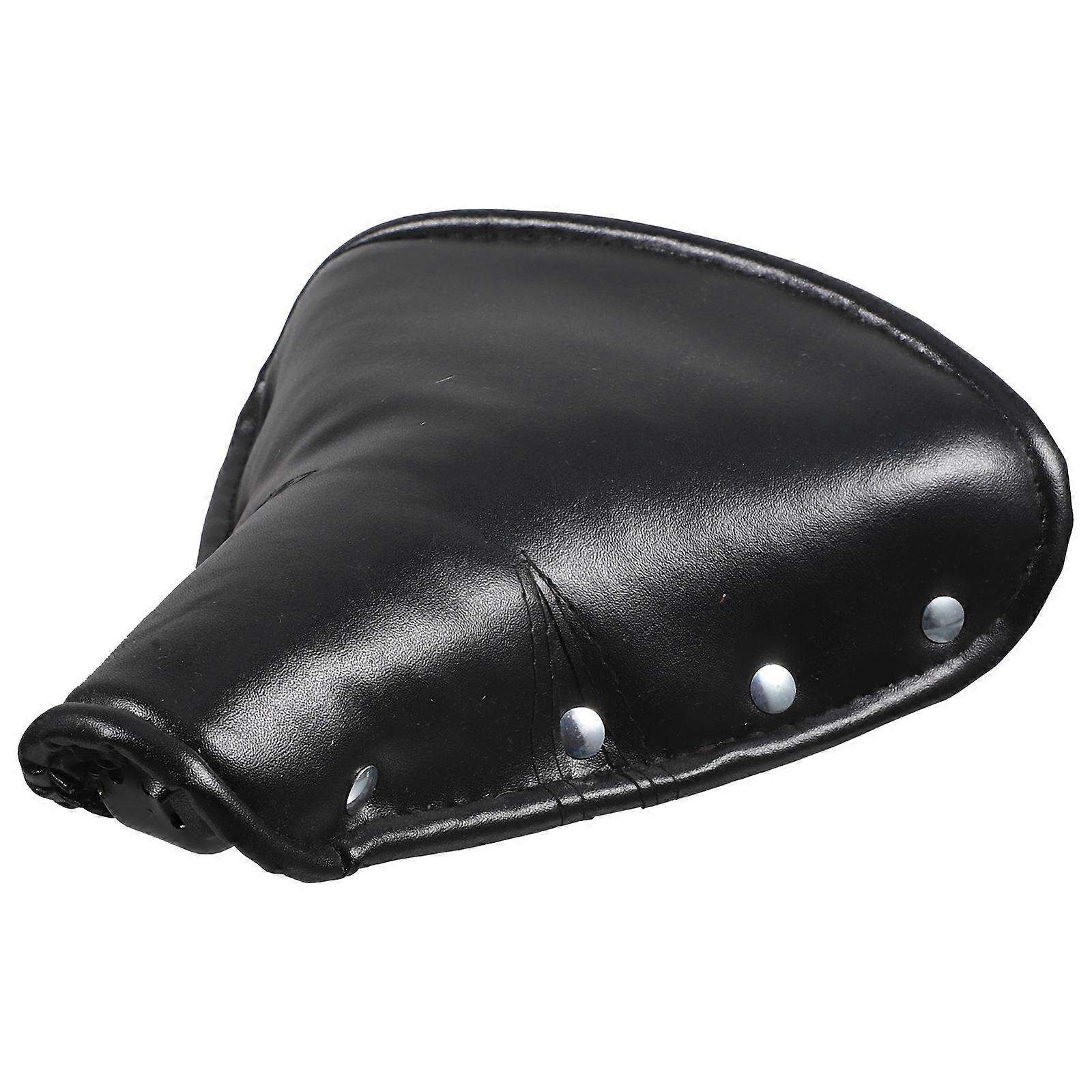 Vintage Bike Saddle Cushion with Springs for Tricycles and Bicycles – Comfortable, Shock Absorbing Design, Black