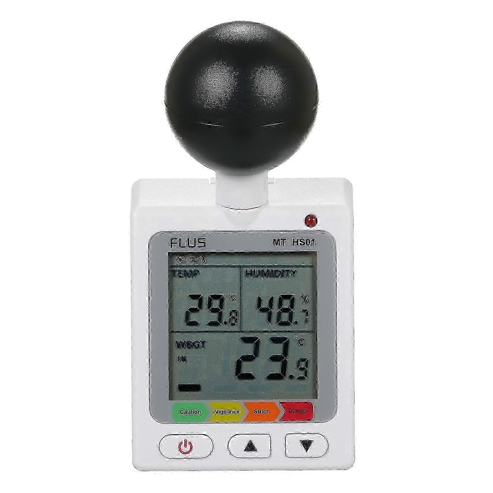2025 WBGT + HI Heat Index Checker Stress Meter Air Globe Temperature Humidity Tester Edition d