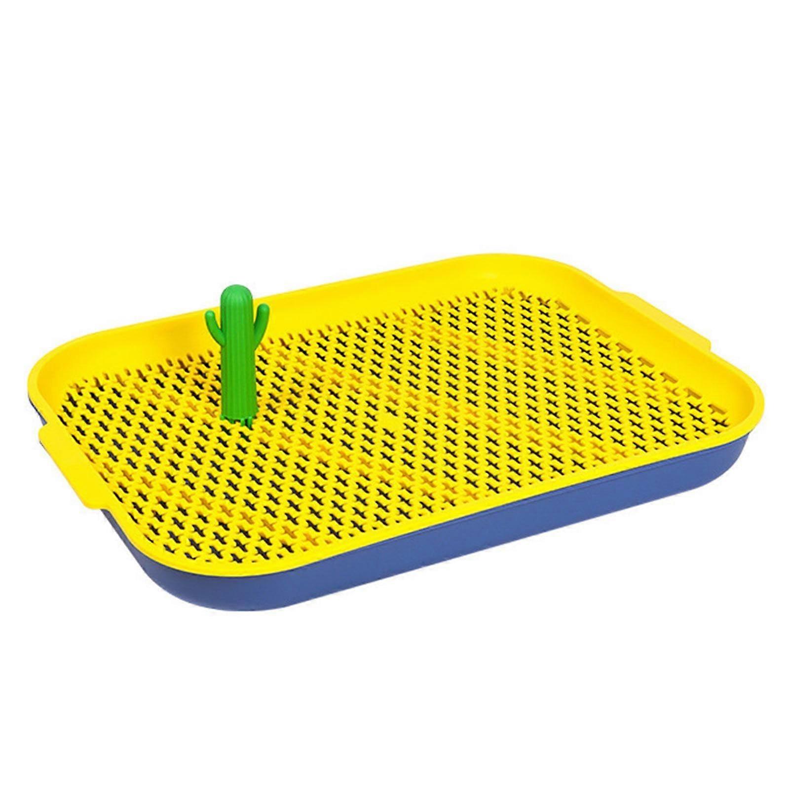 Dog Toilet for Indoor Use, Floor Protection Trays, Dog Potty with Cactus Column