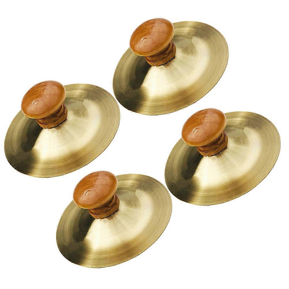 4pcs Mini Finger Cymbals for Sturdy Percussion Instruments with Clear Crisp Sound for Early Music Education and Dance Accessories for Boys
**优 后的